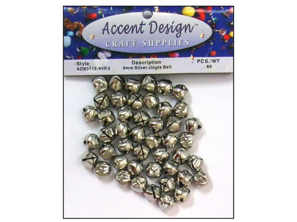 Bulk CH549 65pc Silver Jingle Bell Value Pack