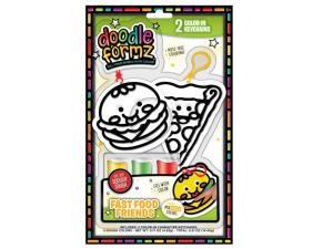 Bulk CA615 Doodleformz Do-it-yourself Food Themed Art Kit With Keychai