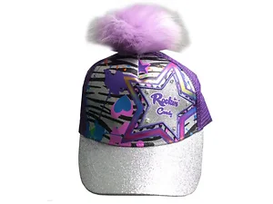 SC715 | Bulk Buys Glow in the Dark Star Pom Tween Cap