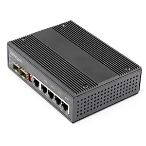 Startech IES1G52UP12V Industrial 6 Port Gigabit Ethernet Switch W4 Poe