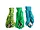 Bulk Buys Stylish Winter Scarves in Green and Blue Assorted