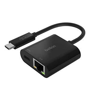 INC001BTBK | Belkin USB-C Gigabit Ethernet Adapter with 60W