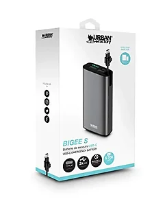 BEB06UF | Urban Factory 6700mAh USB-C Power Bank in Sideral