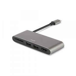 Moshi 99MO084213 Usb-c Multimedia Adapter - Titanium Gray,supports Sd,