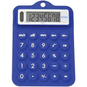 29311R | Adler Royal BLUE RUBBER CALCULATOR