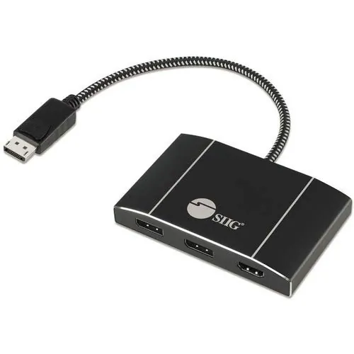 Siig CE-DP0N11-S1 Triple 4k Displayport 1.4 To Dual Dp  Hdmi Hub