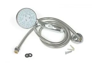 Camco Ergonomic Handheld RV Showerhead Kit with Hose