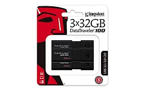 DT100G3/32GB-3P | Kingston 32GB DataTraveler 100 G3 USB 3.0