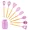 Megachef Non-Stick Pink Silicone and Wood Cooking Utensil
