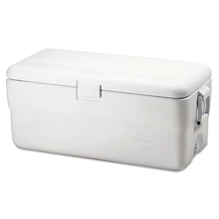 Rubbermaid FG198200TRWHT Marine Series 102qt Ice Chest - Durable And V