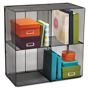 2172BL | Safco Products Black Onyx Mesh Cube - Modern