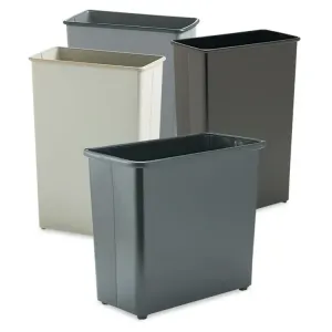 Safco 9618SA Safco Large Capacity Rectangular Wastebasket - 22 Gal Cap