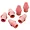 73015 | Sanford Arrowhead Pencil Cap Erasers - Red, 144