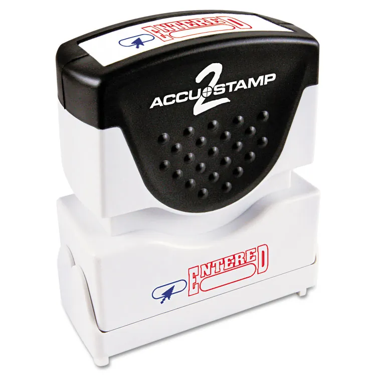 Consolidated 035533 Accu Faxed Pre-inked Stamp, Redblue, 1 58 X 12