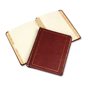 W0395-11 | Wilson Jones Co. Leather Minute Book with 250