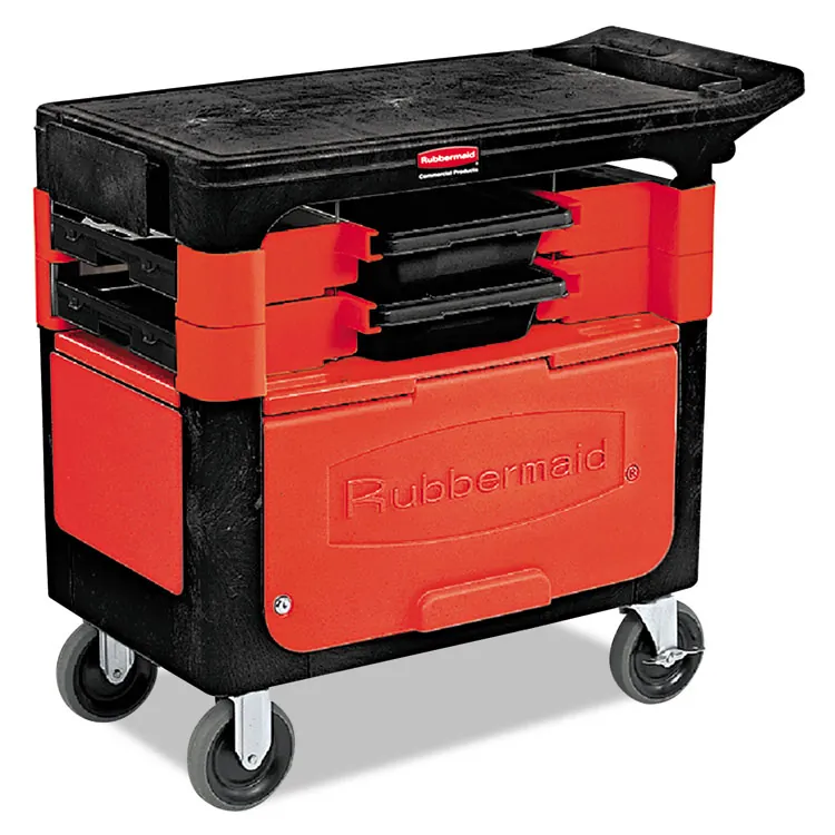 Rubbermaid FG618088BLA Cart,trades Wlck Cab,bk