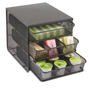 Safco SAF 3275BL Safco Onyx Hospitality Organizer - 3 Drawer(s) - 3 Di