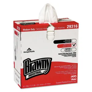 Georgia 29316 Wipes,brawny,lt Wgt,wh