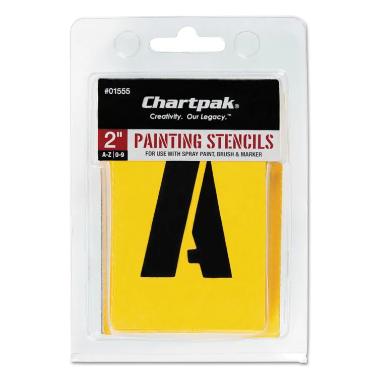 Chartpak/pickett CHA 01555 Chartpak Painting Lettersnumbers Stencils -