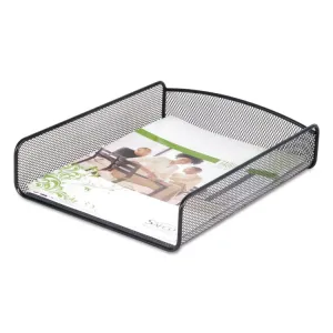 Safco SAF 3271BL Safco Onyx Letter Tray - 8 Height X 9.3 Width X 11.8 