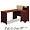 Bush Industries Enterprise Corner Desk in Mocha Cherry