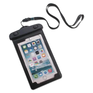 91137 | Advantus Corporation Waterproof Phone Pouch, Clear,
