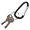 75556 | Advantus Corporation Black Carabiner Key Rings - 10
