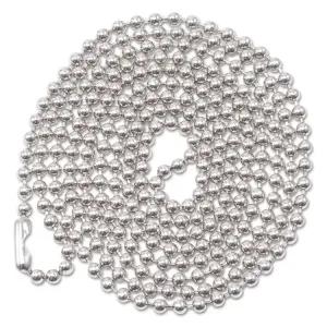 Advantus AVT 75417 Advantus 36 Id Badge Chain - 36 - 100box - Nickel P