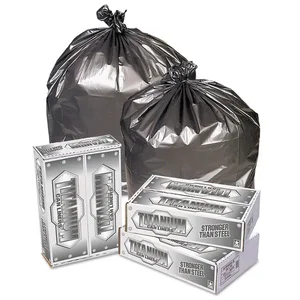 Pitt Plastics Titanium Heavy-Duty Trash Liners, 55 Gallon,