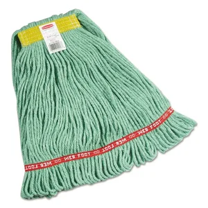 FGA15306GR00 | Rubbermaid Large Green Web Foot Wet Mop - 6