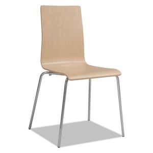 Safco SAF 4298ES Safco Bosk Stack Chair - Espresso Plywood Seat - Espr