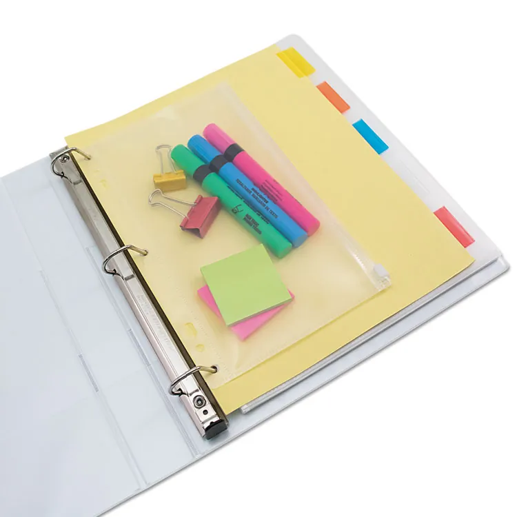 Anglers ANG52 Clear 8.5x11 Zip-all Ring Binder Pocket Organizer