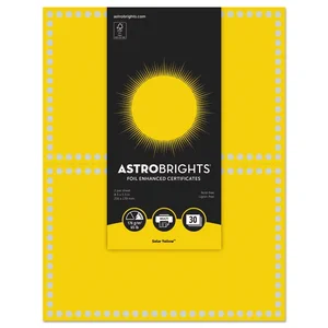 91096 | Neenah Paper Solar Yellow Foil Enhanced