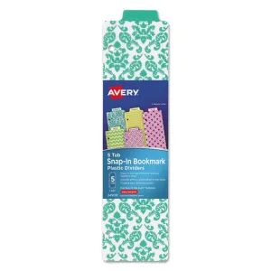 Avery 24909 Divider,5tabplas,prints