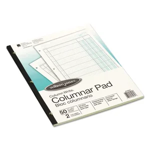 WG7203A | Wilson Jones Co. Green Accounting Pad, 11x8.5,