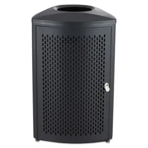 Safco SAF 9961BL Safco Nook Indoor Waste Receptacle - 13 Gal Capacity 