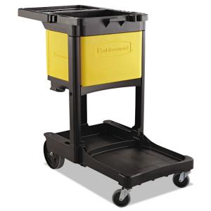 Rubbermaid RCP 618100YW Commercial Locking Janitor Cart Cabinet - 20 X