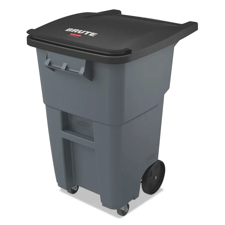 Rubbermaid 1971994 Receptacle,caster,95gl,gy