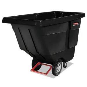 Rubbermaid RCP 131400BK Commercial 850lb Capacity Utility Tilt Truck -