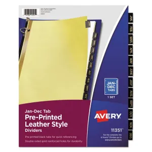 Avery AVE 11351 Averyreg; Tab Divider - 12 X Divider(s) - Jan-dec - 12