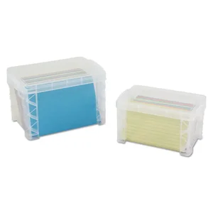 40307 | Advantus Corporation Clear Index Card Storage Box