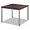 BSX HML8851P | Hon Company HON Corner Table, Metal Legs,