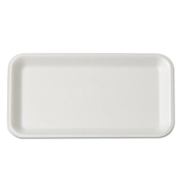 Gen-pak W1017S--- Tray,fm,meat,8.25x4.75,wh