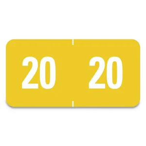 68318 | Smead Manufacturing Co. Teal Yearly End Tab File