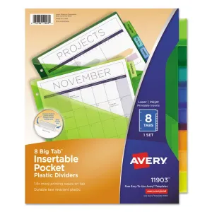 Avery AVE 11902 Averyreg; Big Tab Insertable Pocket Dividers - 5 X Div