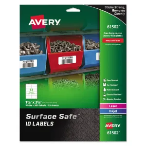 Avery AVE 61503 Averyreg; Surface Safe Id Label - Removable Adhesive -