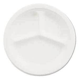 Huhtamaki Classic White Paper Plates, 6.75 Inches, 125 Count