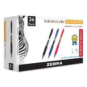 Zebra 46710 Pen,rball,rt,sarasa,fn,bk