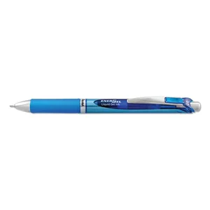 Pentel EnerGel RTX Bold Gel Pen, 1mm, Blue Ink, Blue/Gray