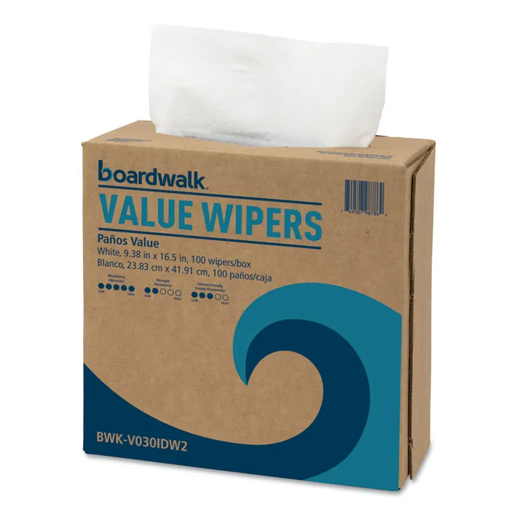 Boardwalk BWK-V030QPW Wipes,drc,12x13,qf,wh